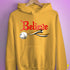 Believe Bear Pride Jingle Bell Hoodie - Mustard